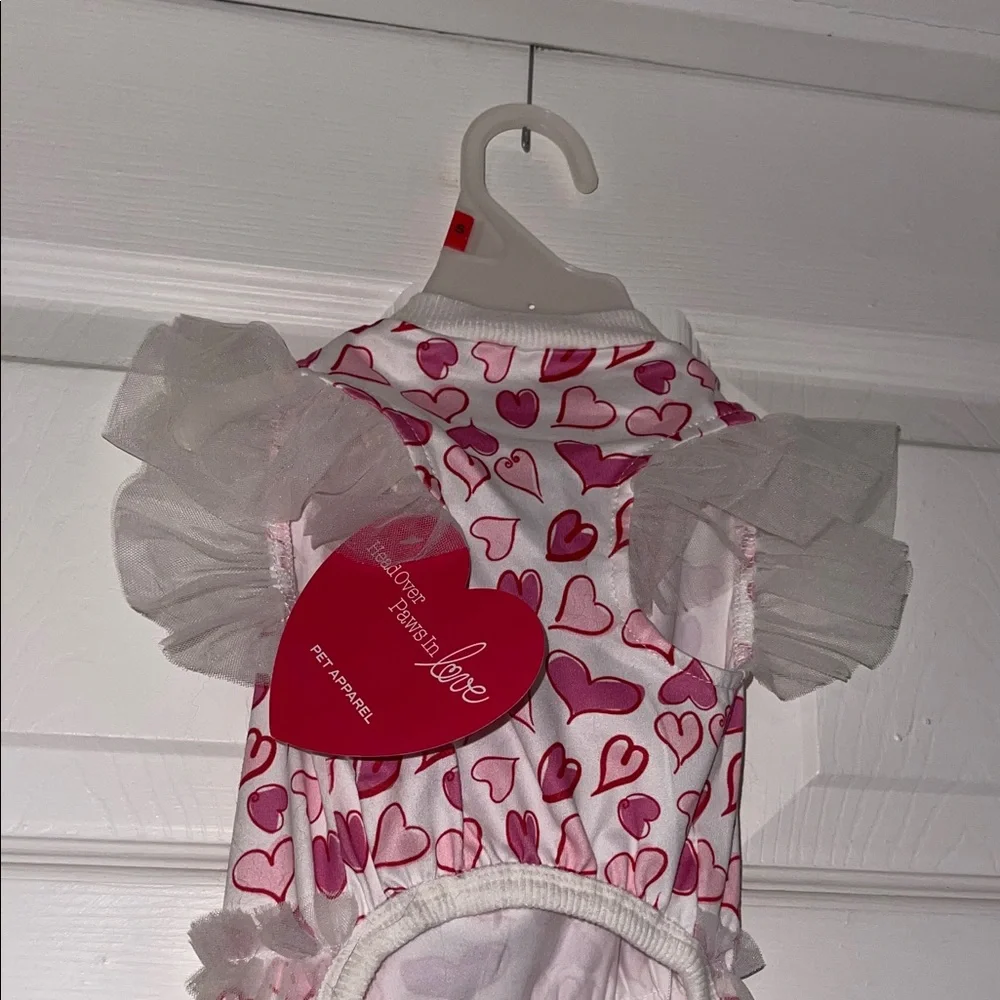 Heart Print Pet Outfit